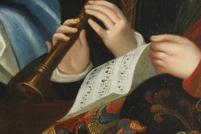 Scuola francese del XIX secolo, da Jacques-François Courtin (1672–1752) Il suonatore di cetra