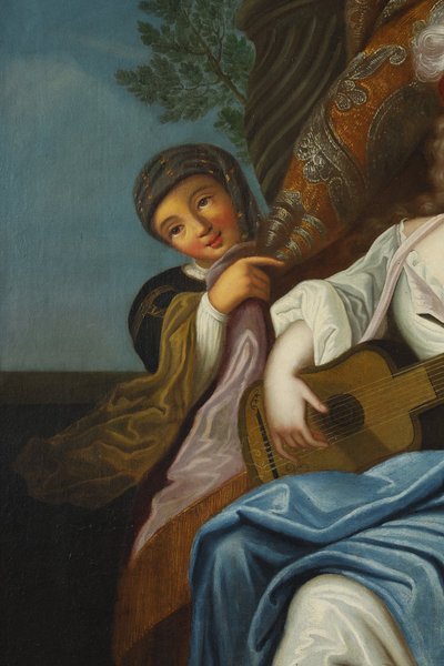 Scuola francese del XIX secolo, da Jacques-François Courtin (1672–1752) Il suonatore di cetra