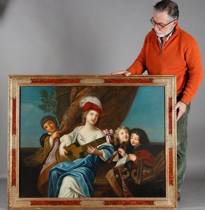 Scuola francese del XIX secolo, da Jacques-François Courtin (1672–1752) Il suonatore di cetra