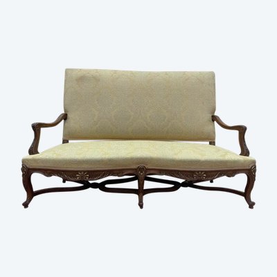 Canapé banquette de style Louis XV - Régence