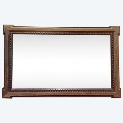 Bistro mirror - Solid oak brasserie with diamond tips
