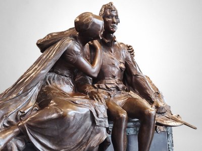 Charles Samuel – Thyl Ulenspiegel e Nele (riduzione del Monumento a Charles De Coster, 1894)