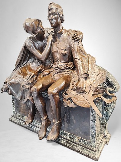 Charles Samuel – Thyl Ulenspiegel e Nele (riduzione del Monumento a Charles De Coster, 1894)