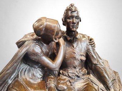 Charles Samuel – Thyl Ulenspiegel e Nele (riduzione del Monumento a Charles De Coster, 1894)