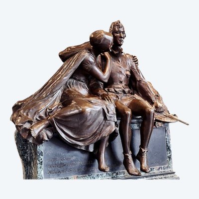 Charles Samuel – Thyl Ulenspiegel e Nele (riduzione del Monumento a Charles De Coster, 1894)