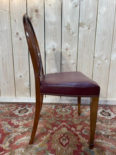 Suite of 6 Louis XVI Bordeaux style chairs