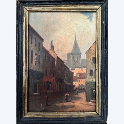 Deutsche Stadt im 19. Jahrhundert von Ferdinand Melly