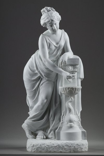 Giovane donna alla fontana di Nicolas Lecorney