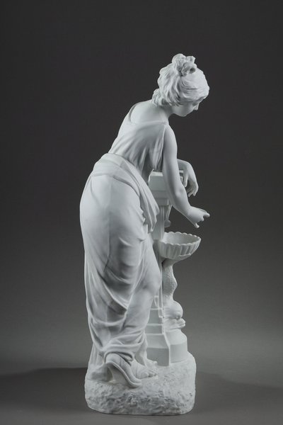 Giovane donna alla fontana di Nicolas Lecorney