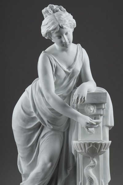 Giovane donna alla fontana di Nicolas Lecorney