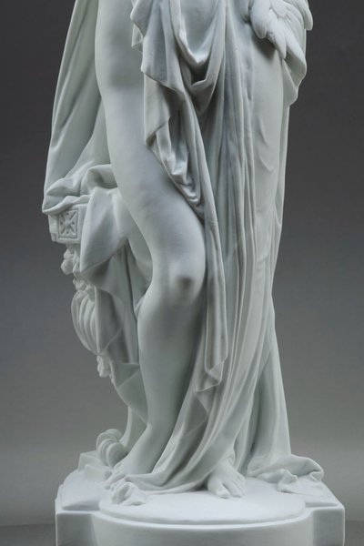 PAIR OF ALLEGORICAL FIGURES BISCUIT PORCELAIN, AFTER CARRIER-BELLEUSE