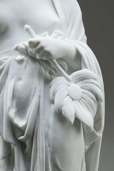 PAIR OF ALLEGORICAL FIGURES BISCUIT PORCELAIN, AFTER CARRIER-BELLEUSE