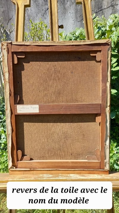 Porträt eines kleinen Mädchens, Öl auf Leinwand / 19. Jahrhundert