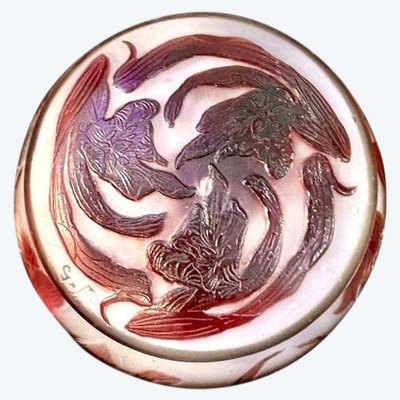 Portaconfetti Art Nouveau Emile Gallé "Orchidee"