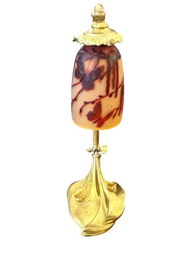 Paul Nicolas Paire de Lampes de Table Art Nouveau "Papillons"