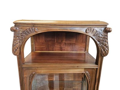 Art Nouveau display case from the Nancy School "Scolopendre Fern"