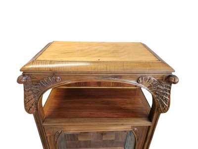 Art Nouveau display case from the Nancy School "Scolopendre Fern"