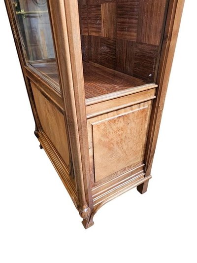 Art Nouveau display case from the Nancy School "Scolopendre Fern"