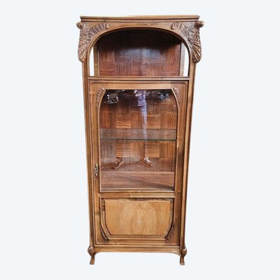 Art Nouveau display case from the Nancy School "Scolopendre Fern"