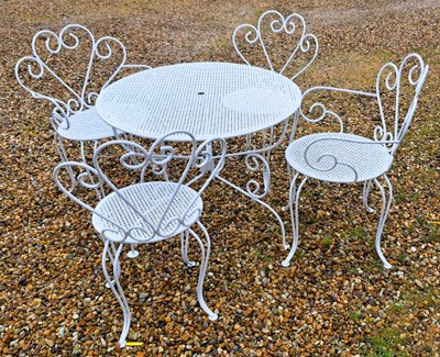 1950s wrought iron garden furniture