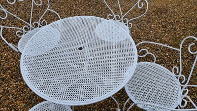 1950s wrought iron garden furniture