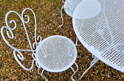 1950s wrought iron garden furniture