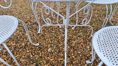 1950s wrought iron garden furniture