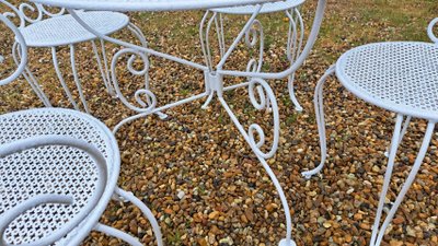 1950s wrought iron garden furniture