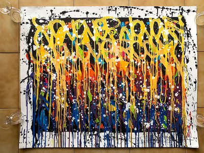 Large Lithograph signed JONONE (in pencil), 95 cm, Visions of an angel