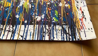 Large Lithograph signed JONONE (in pencil), 95 cm, Visions of an angel