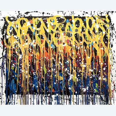 Large Lithograph signed JONONE (in pencil), 95 cm, Visions of an angel