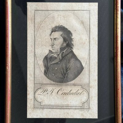 Suite de 4 gravures première partie du XIXe Polignac Leridane Cadudal