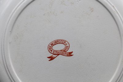 Set of 12 Plates from the Personal Service of William II at the Imperial Palace in Strasbourg