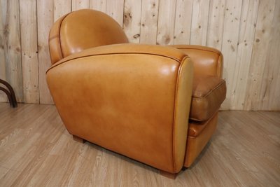 Poltrona club in pelle vintage