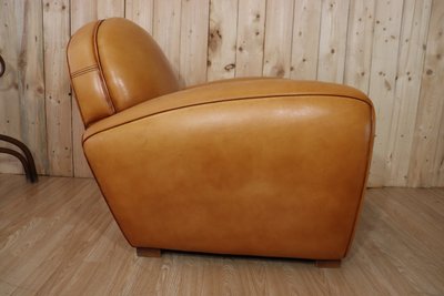Poltrona club in pelle vintage