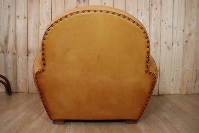 Poltrona club in pelle vintage