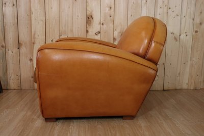 Poltrona club in pelle vintage