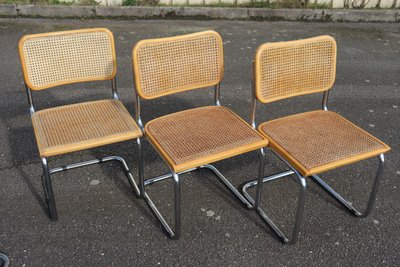 Set di 6 sedie da pranzo B32 di Marcel Breuer