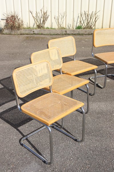 Set di 6 sedie da pranzo B32 di Marcel Breuer