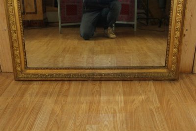 Miroir Napoléon III En Bois Doré