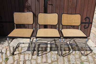 Set of 6 B32 Dining Chairs by Marcel Breuer