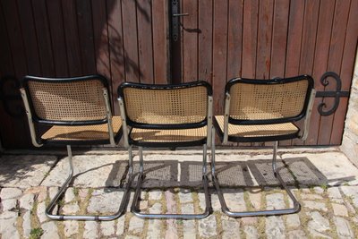 Set of 6 B32 Dining Chairs by Marcel Breuer
