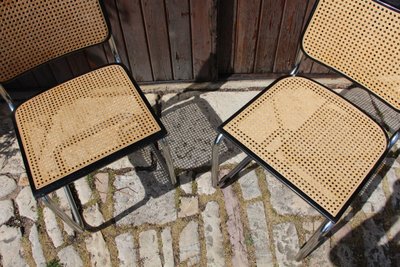 Set of 6 B32 Dining Chairs by Marcel Breuer
