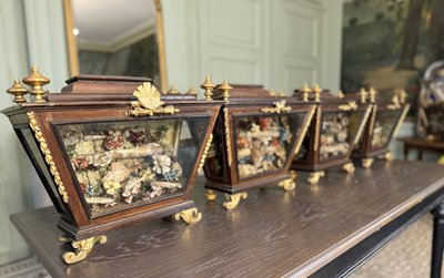 Serie di quattro cacciatori reliquiari italiani – XVIII secolo
