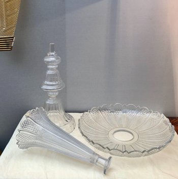 Centre De Table En Cristal Baccarat, XIXe Siècle