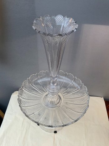 Centre De Table En Cristal Baccarat, XIXe Siècle