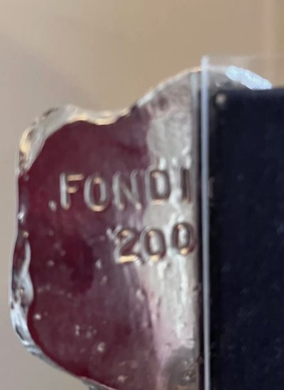 Fondica / Mathias: Silver-plated bronze photo holder Signed and numbered Height 30 cm width 23 cm