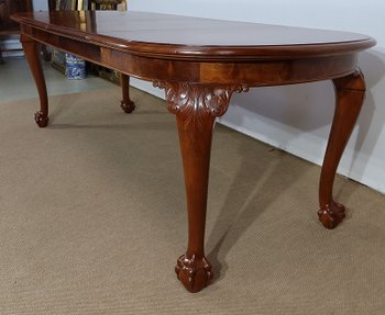 Mahogany Rectangular Table, Chippendale style - Early XXth