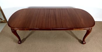 Mahogany Rectangular Table, Chippendale style - Early XXth