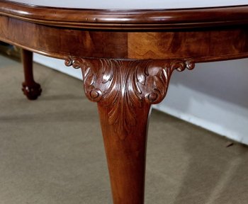 Mahogany Rectangular Table, Chippendale style - Early XXth